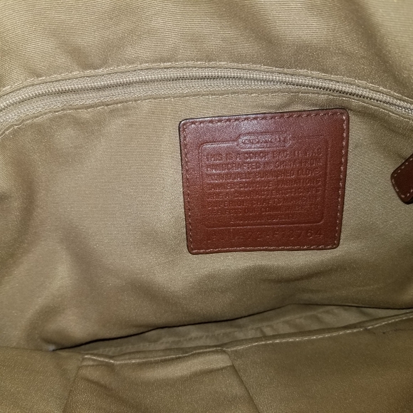 Brown Leather Coach Purse - Picture 5 of 8